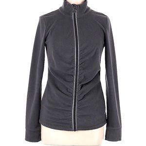 IDEOLOGY~FLEECE~ZIP FRONT JACKET/TOP~GRAY~SMALL